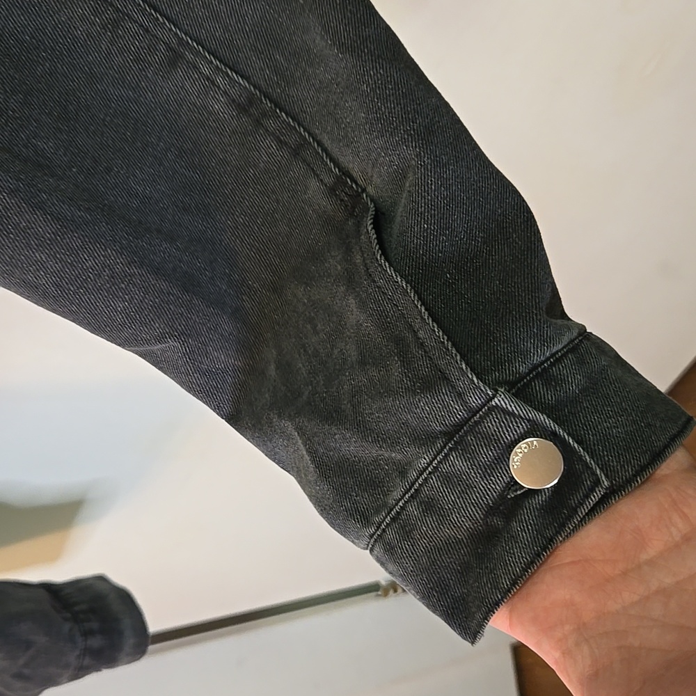 High-Pile Fleece Trim Trucker Jacket - Picture 7 of 10